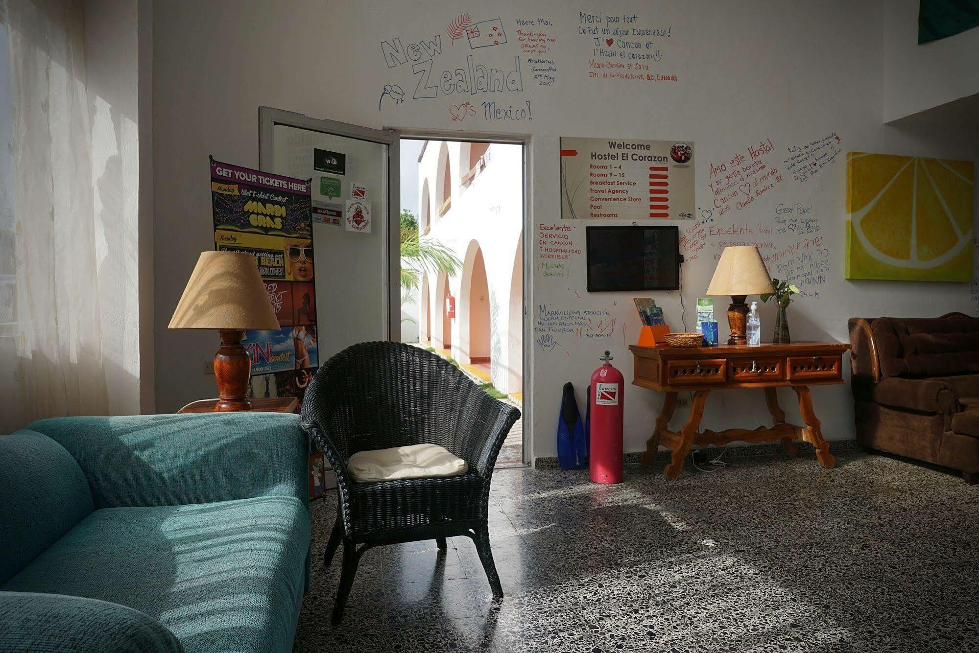 Hostel El Corazon Cancún Buitenkant foto